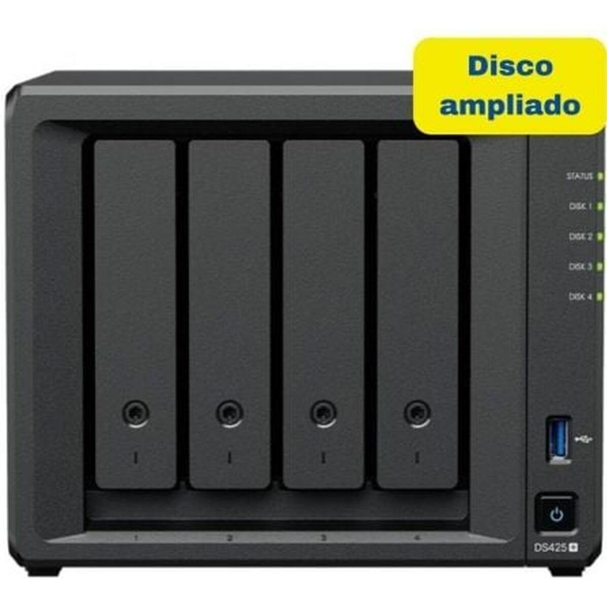 Synology NAS-Netzwerk-Speicher DS425+ 16TB Schwarz Intel Celeron J4125, NAS, Schwarz