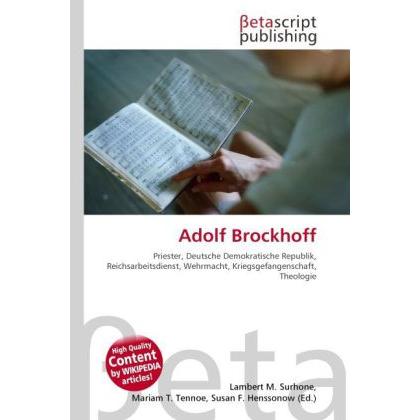 Adolf Brockhoff, Sachbücher