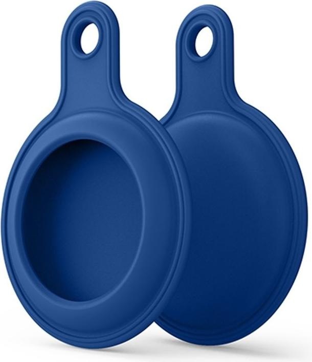 Actual product image König Design Keychain for Apple AirTag Case Case Tag Silicone Blue New