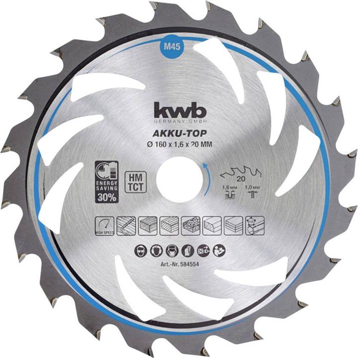 Actual product image kwb Carbide Circular Saw Blade THIN CUT CIRCULAR SAW BLADE, HARDLED