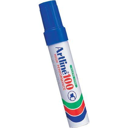 Thumbnail - Artline, Marker, EK-100, Blue, Chisel tip, Multicolour, Aluminium, Bold, 1.2 cm (Mehrfarbig, 12 mm)