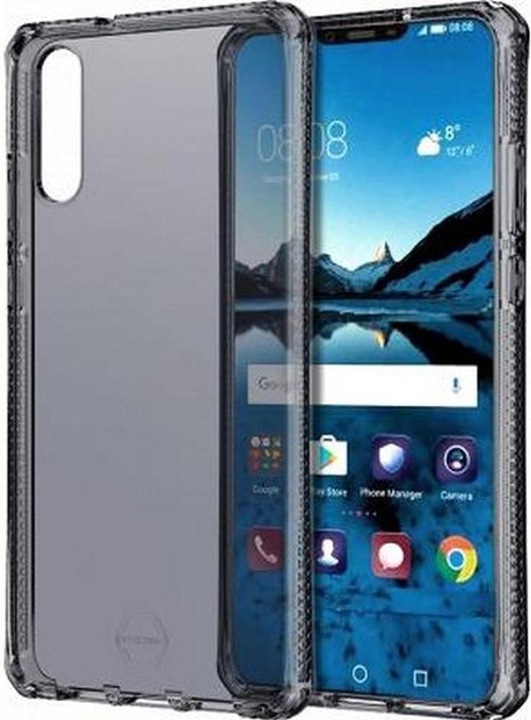 Produktbild Itskins SPECTRUM CLEAR cover til Huawei P20®. Sort (Huawei P20)