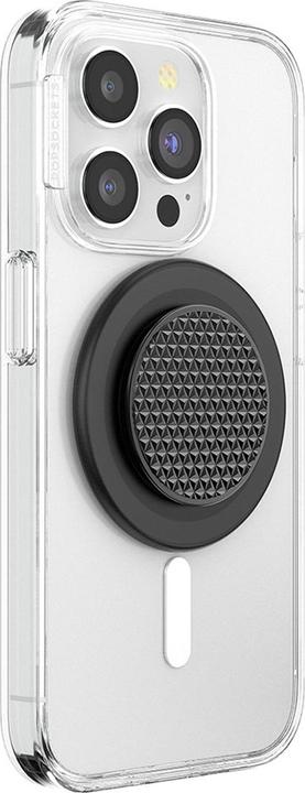 Produktbild PopSockets PopGrip Alu Triangle Knurl MagSafe - black