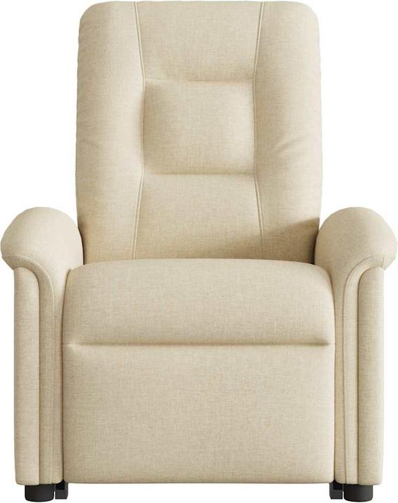 Produktbild vidaXL Massagesessel mit Aufstehhilfe Creme Stoff