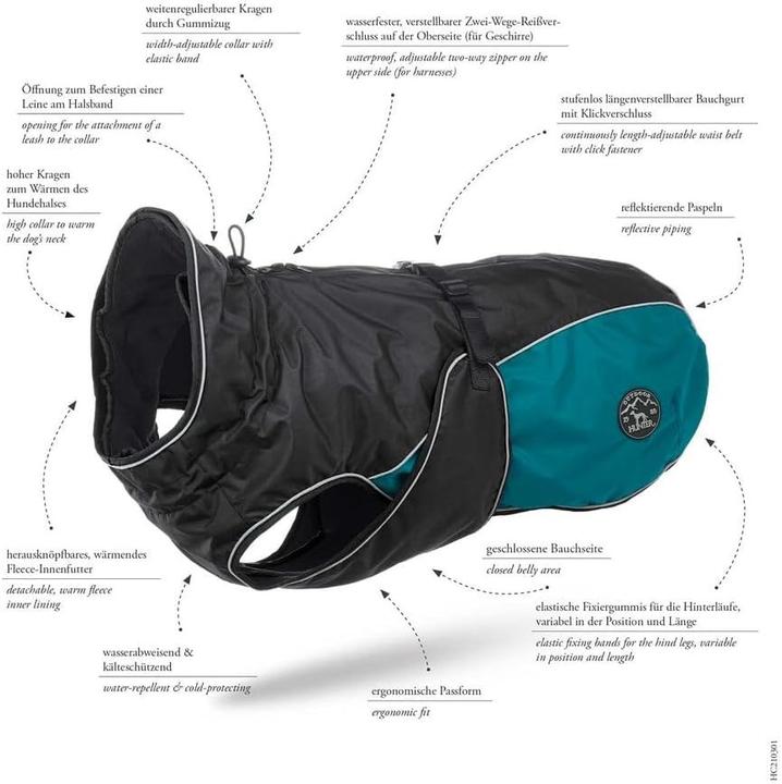 Actual product image Hunter Dog coat Uppsala Allrounder (55, Dog coat)