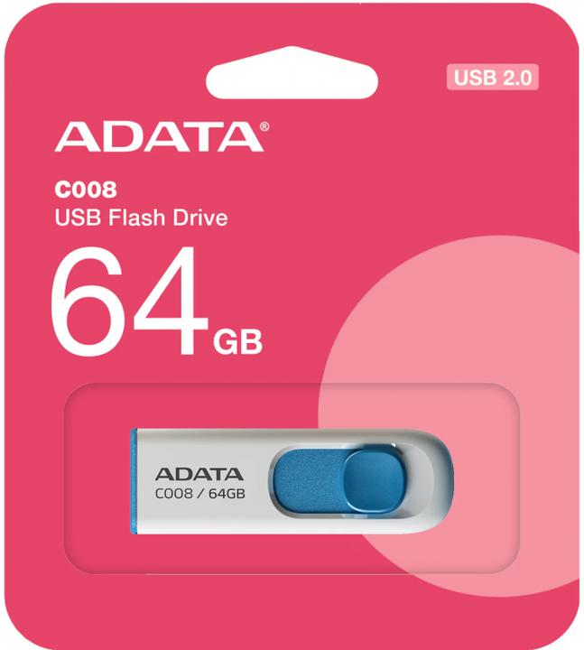 Produktbild Adata USB-A 2.0 FlashDrive C008, 64Gb (64 GB, USB-A)