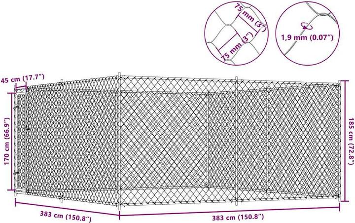 Actual product image vidaXL Donnie (Dog kennel)