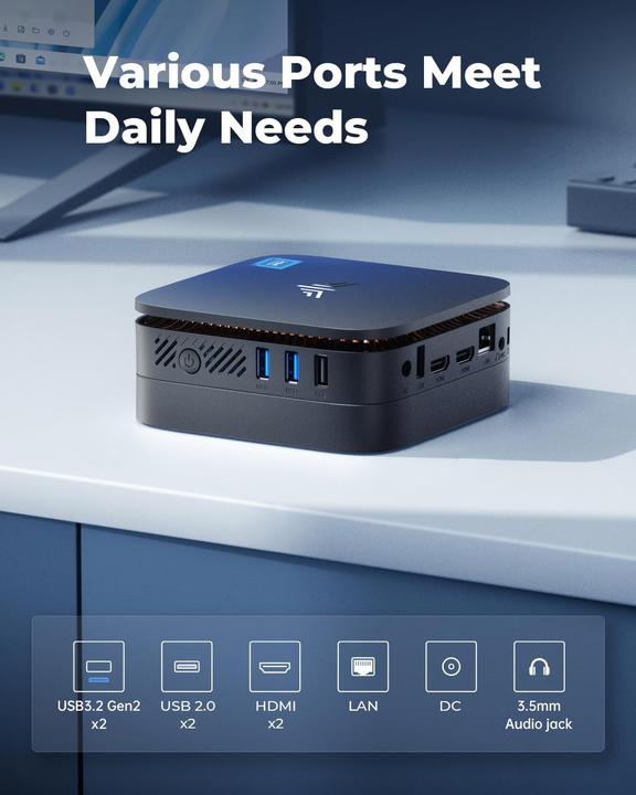 Immagine prodotto NiPoGi Mini PC AK1PLUS Intel Alder Lake N95 (512 GB, 16 GB)