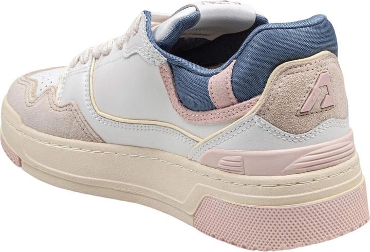 Actual product image Autry sneakers clc low in suede e nabuk bianco e beige (37)