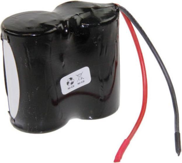 Saft Notbeleuchtungs-Akku F1x2 VNT D mit Kabel 10cm mit offener Litze 2,4V, 4000mAh (1 pcs., 4000 mAh, Battery + charger)