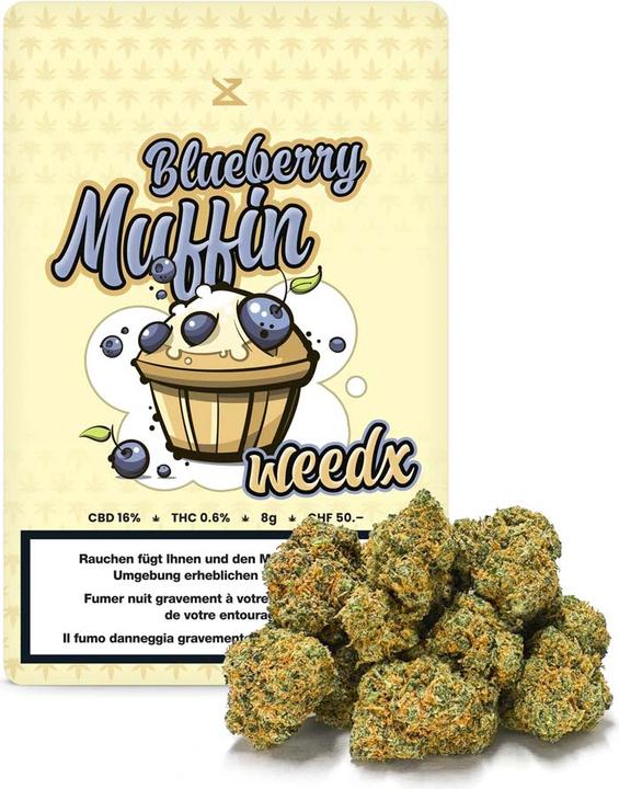 weedx Blueberry Muffin 8g (8 g, Indoor)