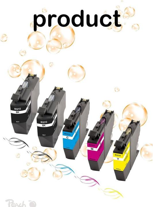 Image du produit Peach Cartouches d'encre Spar Plus, compatibles avec Brother LC-3213 (C, CF, M, Y)