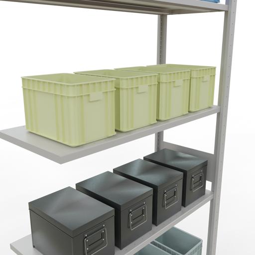 Image du produit Schulte Lagertechnik Système d'assemblage de rayonnages MULTIplus85 avec traverses de longueur