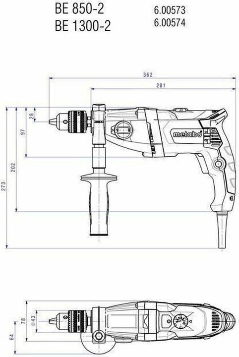 Actual product image Metabo BEV 1300-2 (Power drill)