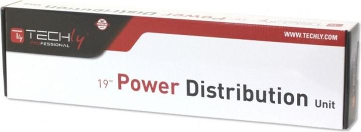 Image du produit Techly I-CASE STRIP-81V2 Unité de distribution d'alimentation (PDU) 8 sorties CA 1U
