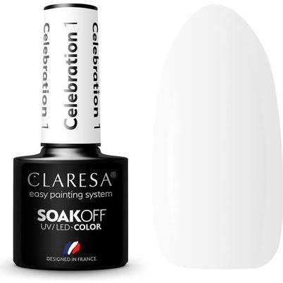 Claresa, Nagellak, Celebration UV Nagellak 5ml (Wit, Email)