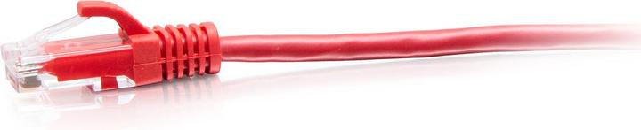 Produktbild C2G 4,5 m Cat6a ungeschirmtes (UTP) flaches Ethernet Patchkabel mit Rastnasenschutz – rot (U/UTP, CAT6a, 4.57 m)