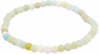 Immagine prodotto Green Tree Morganite beaded Bracelet 4 mm - Madagascar