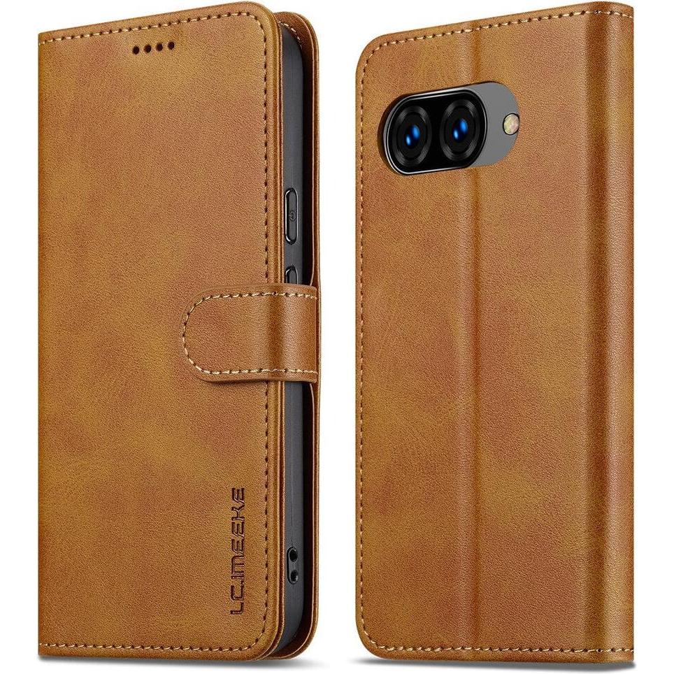 LC.Imeeke Google Pixel 10a - Leder Etui Hülle (Google Pixel 10a), Cover smartphone, Marrone