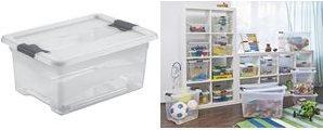 Actual product image keeeper Storage box "cornelia", 12 litres, transparent (12 l)