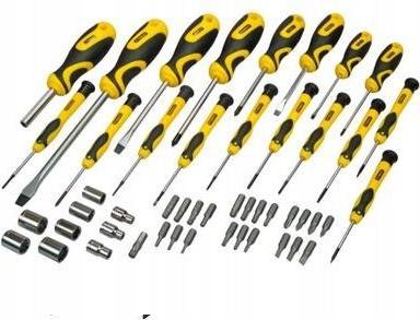 Image du produit Stanley Jeu de tournevis à tête plate de précision 49 pcs (STHT0-70886)