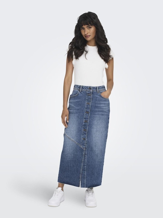 Produktbild Only Mittlere Taille Langer Rock Jeansrock (XS)