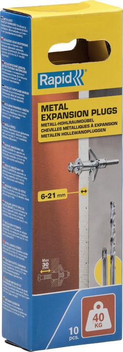 Produktbild Rapid Metall-Hohlraumdübel (10 Stk.)