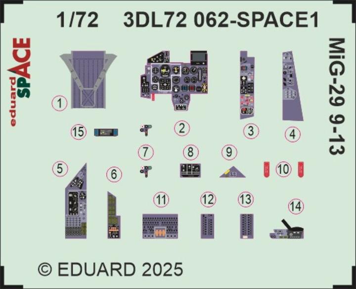Actual product image Eduard MiG-29 9-13 SPACE GREAT WALL HOBBY
