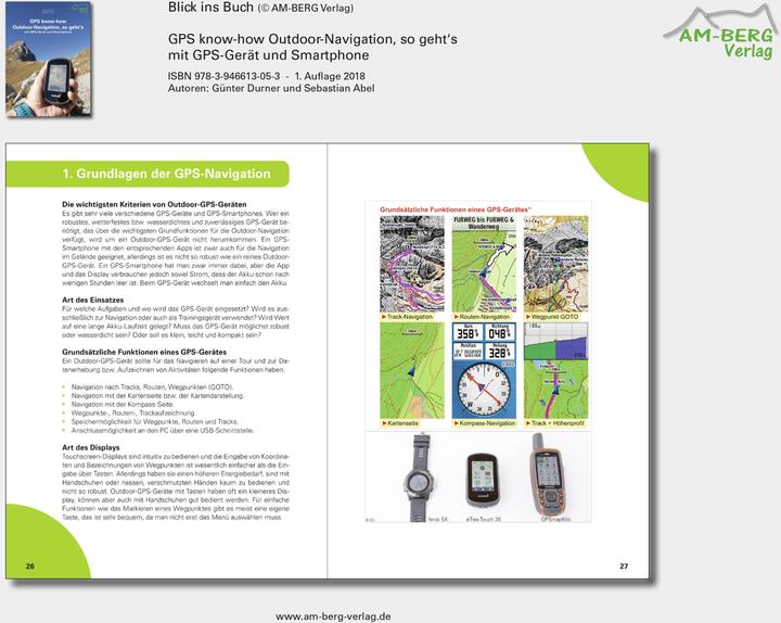 Produktbild GPS know-how Outdoor-Navigation, so geht's (Deutsch, Günter Durner, Sebastian Abel, 2018)