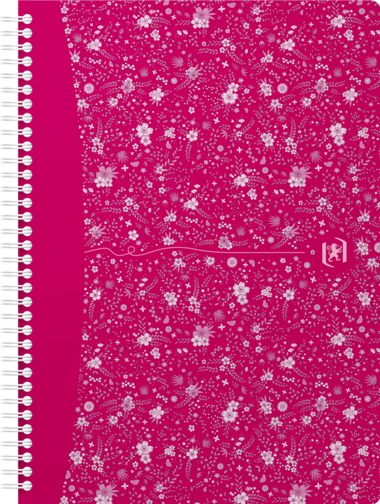 Produktbild Oxford FORME FLORAL - Spiralbuch (B5, Kariert, Harter Einband)