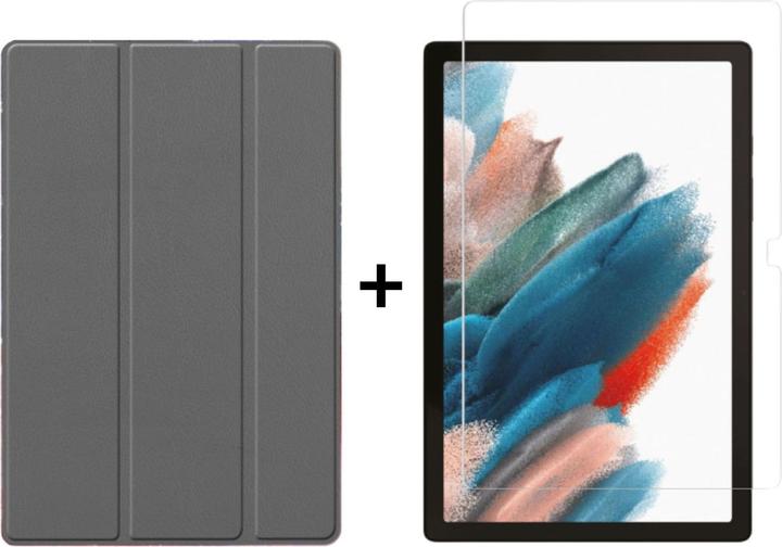 Lobwerk 2in1 Set für Samsung Galaxy Tab A8 SM-X200 X205 10.5 Zoll Tablet mit Smartcover + Schutzglas mit Aut (Samsung Galaxy Tab A8)