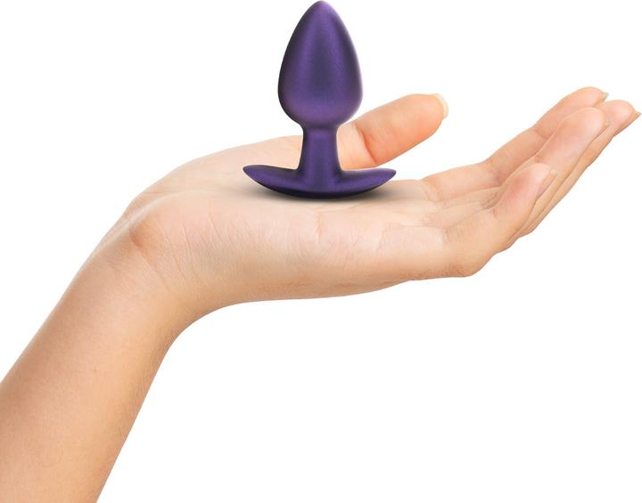 Actual product image Ouch! Smooth Silicone Anal Plug - Medium - 3.1 / 7,9 cm - Metallic Purple
