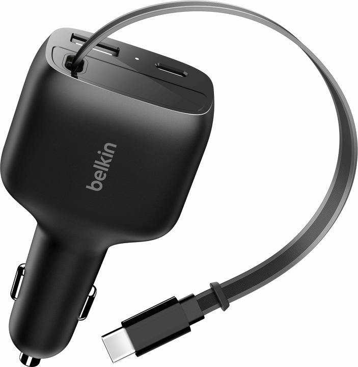 Actual product image Belkin Boostcharge Kfz-Ladegerät 75W ausz. USB-C Kabel CCC001hqBK