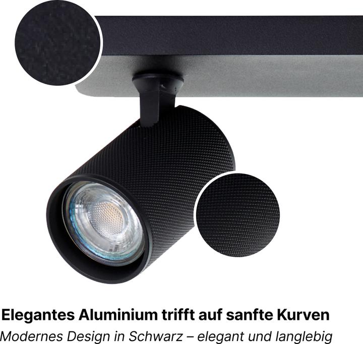 Produktbild Brilliant Plafondspot Marty GU10 3x5W 3000K - Zwart (345 lm, GU10)