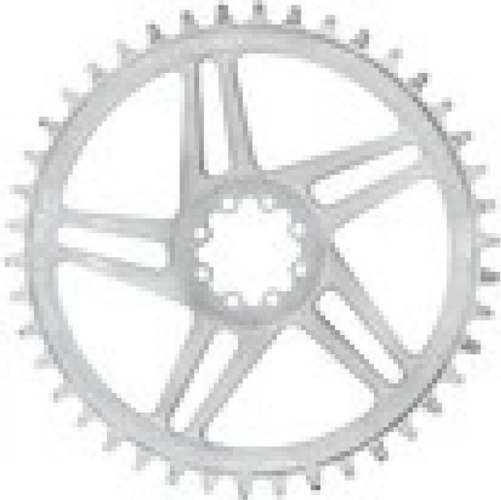 Wolf Tooth SRAM 8-bolt Direct Mount Kettenblatt, Standard 45mm/Offset 6mm, 38 Z., Drop-Stop B, raw s (38)