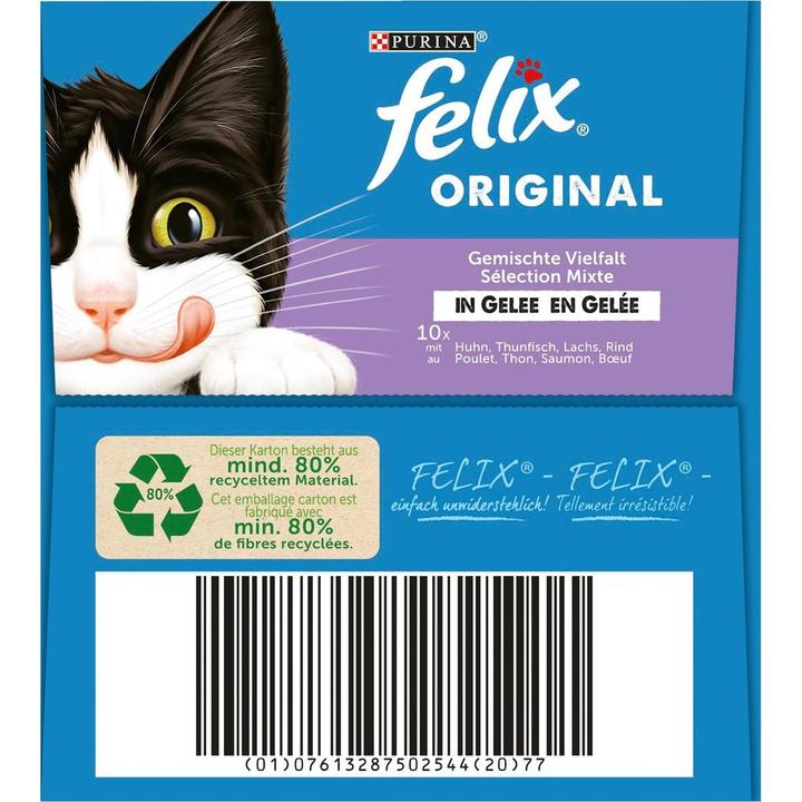 Produktbild Felix Original Mixed Selection in Gelee (Adult, 40 Stk., 3400 g)