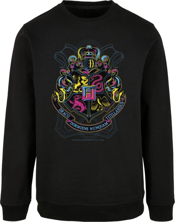 Absolute Cult Harry Potter - Neon Hogwarts Crest Crewneck - 116871 (L)