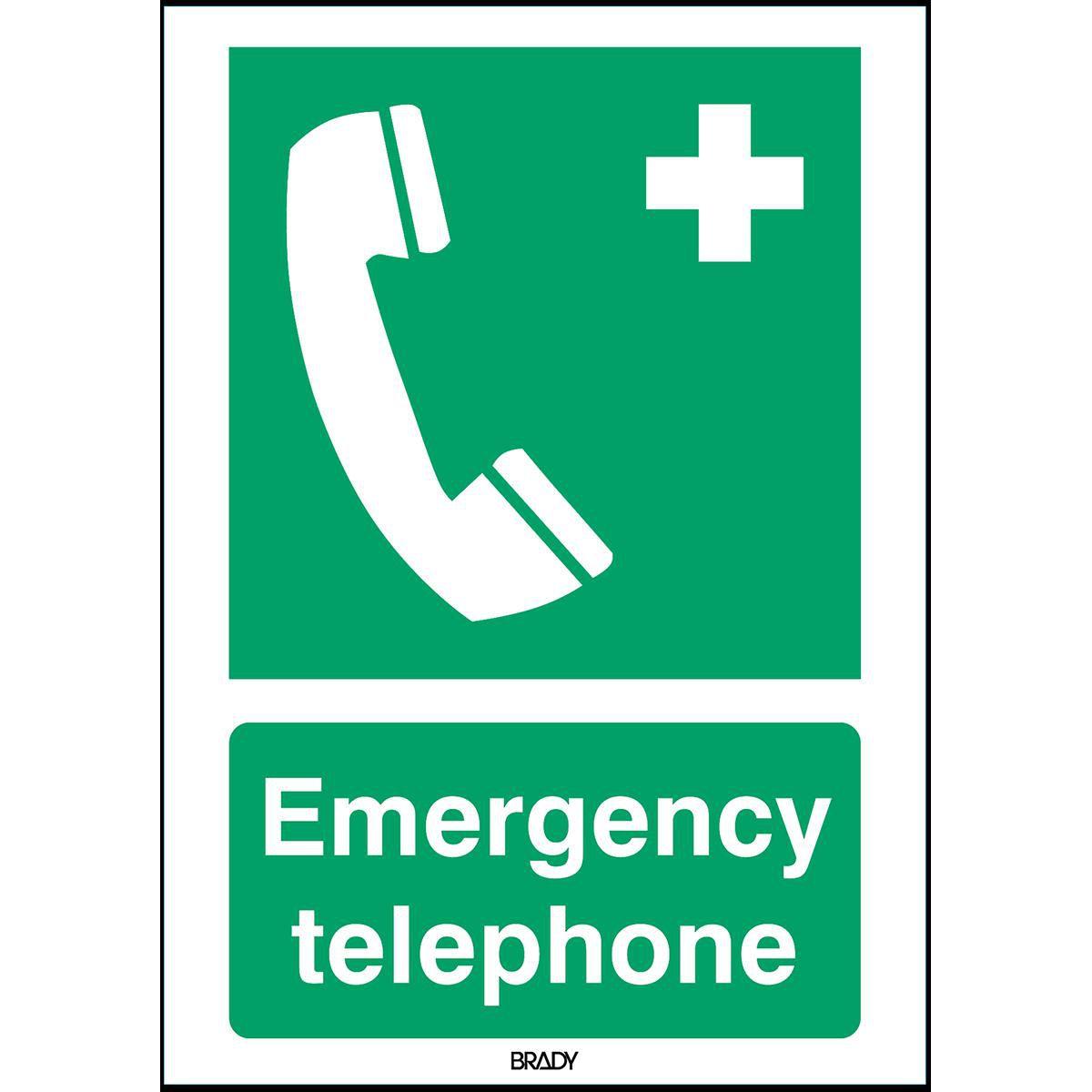 Brady, Sicherheitskennzeichnung, ISO Safety Sign - Emergency
