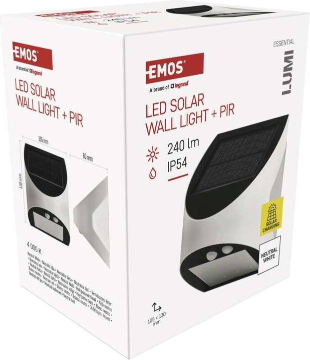 Produktbild Emos LED-Leuchte LUMI mit PIR, neutralweiss