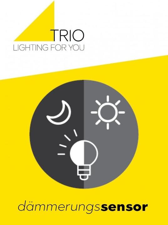 Actual product image Trio WL ARDILA 1xE27 oLM IP44411660132B.16xH.100xAl.17cm Daemm.-sens (E27, IP44)