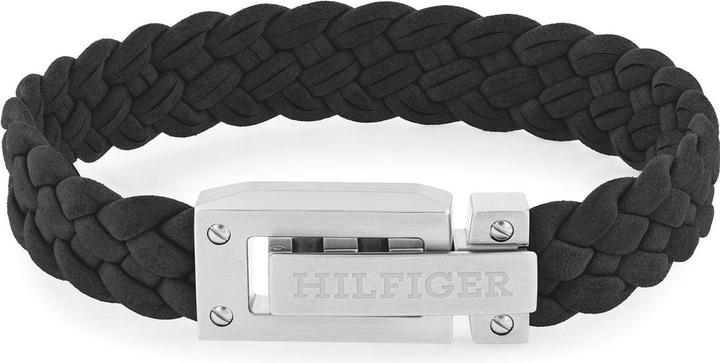 Immagine prodotto Tommy Hilfiger Bracciale in pelle intrecciata a tariffa flat (19 cm, 100% pelle)