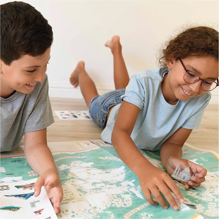 Actual product image Poppik Sticker Learning Poster World Tour
