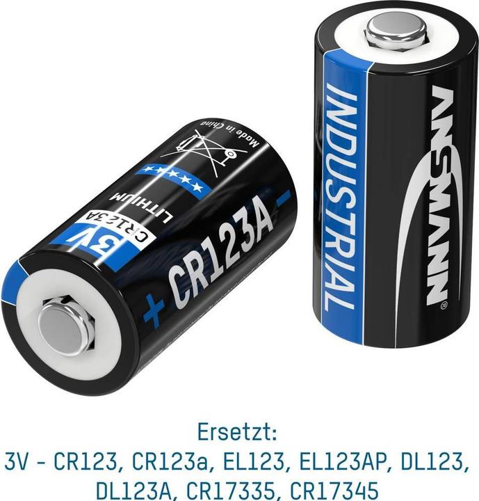 Produktbild Ansmann Industrial (10 Stk., CR123A / CR123 / 123 / CR17345, 1500 mAh)