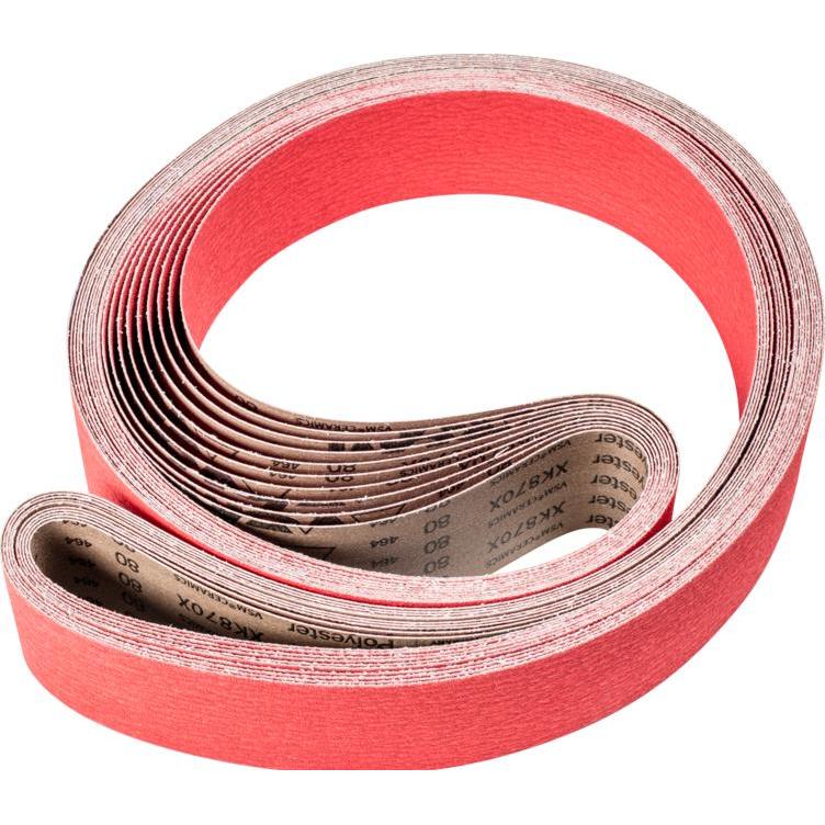Pferd, Schleifmittel, Keramikkorn Schleifband BA 75x2500mm CO-COOL80 für Edelstahl-Schliff mit Bandschleifer (80)