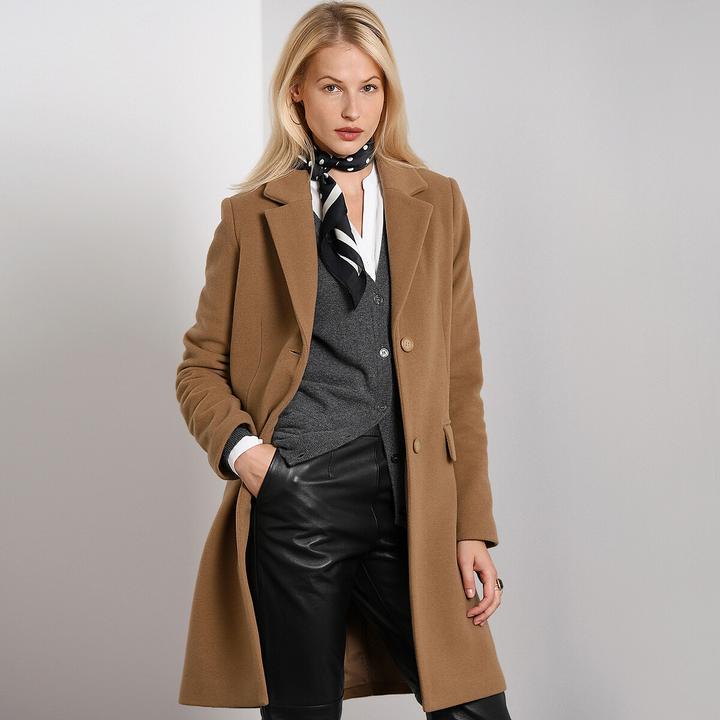 Actual product image Anne Weyburn Half-length coat with button fastening