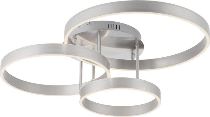 Produktbild Just Light LILLUTI LED Deckenleuchte Warmweiss 26W 2-fach Silber/Weiss 15157-55 (6800 lm)