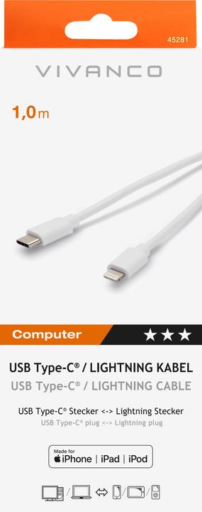 Produktbild Vivanco Kabel (1 m, USB 2.0)
