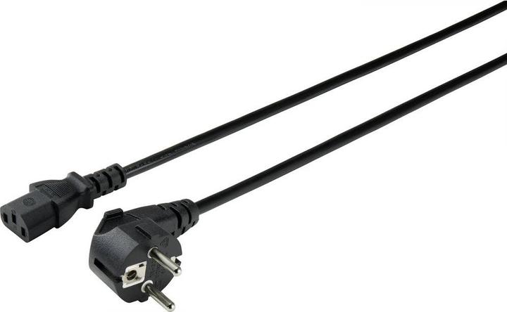 Produktbild Sygonix SY-5043450 Kaltgeräte Anschlusskabel Schwarz 3.00 m (3 m)