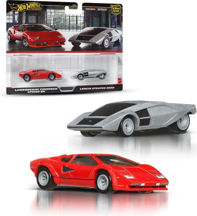 Actual product image Hot Wheels 2-Pack - Lancia/Lambo
