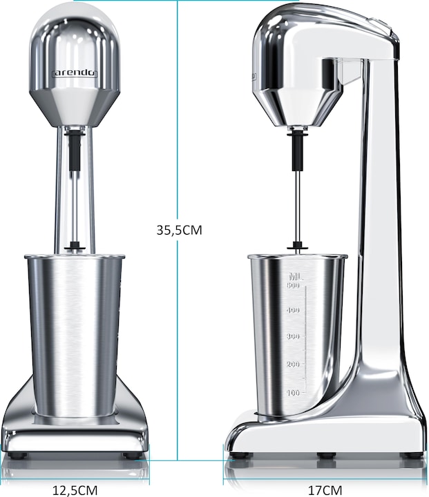 Image du produit Arendo Mixeur pour boissons avec gobelet de 500 ml (100 W)